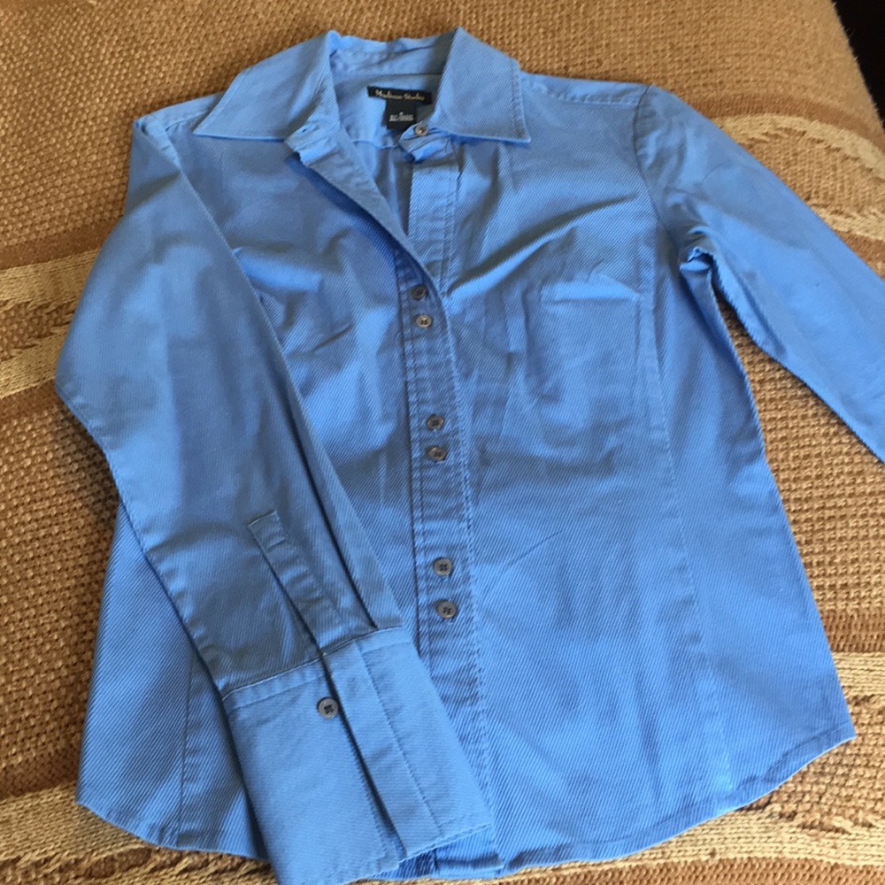 Blue button up
